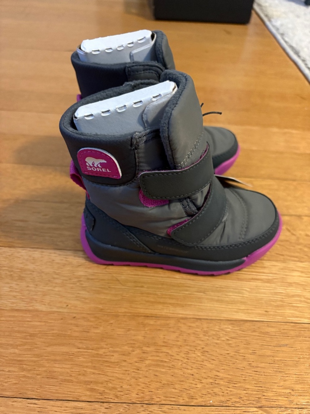 Sorel kids pink snow boots